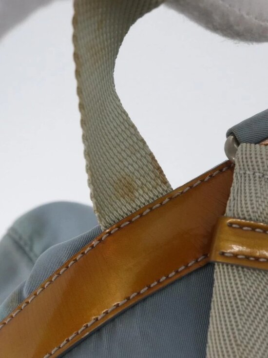 PRADA Backpack Nylon Light Blue Silver Auth 172516 main image 11